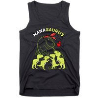 Nanasaurus Nana 4  Dinosaur Mother's Day Tank Top