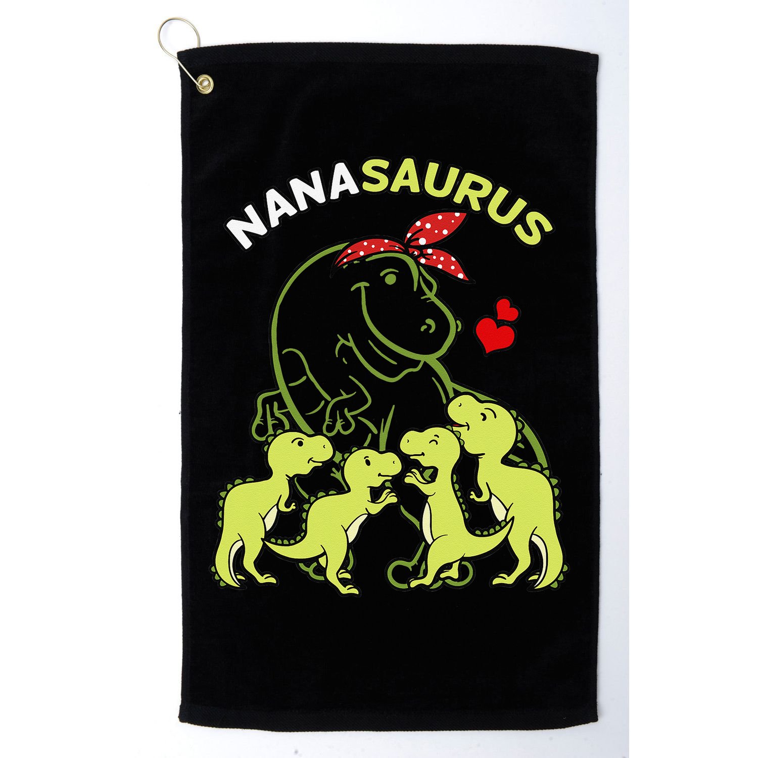 Nanasaurus Nana 4  Dinosaur Mother's Day Golf Towel