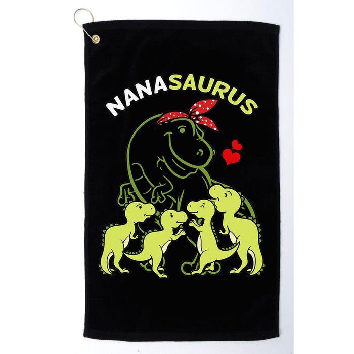 Nanasaurus Nana 4  Dinosaur Mother's Day Golf Towel