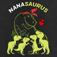 Nanasaurus Nana 4  Dinosaur Mother's Day Golf Towel