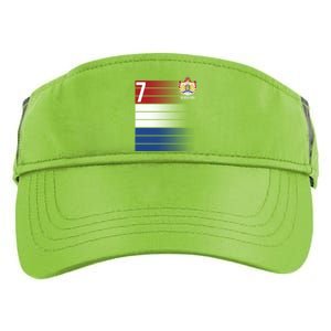 Nederland Number 7 Flag Logo Adult Drive Performance Visor