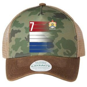 Nederland Number 7 Flag Logo Legacy Tie Dye Trucker Hat