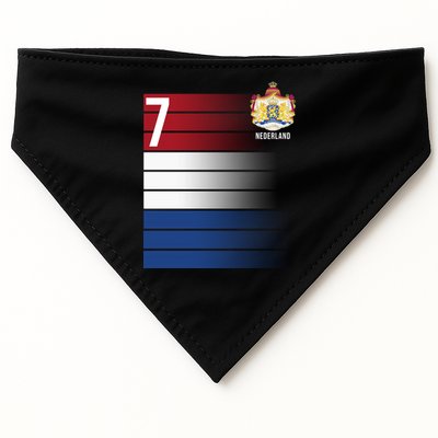Nederland Number 7 Flag Logo USA-Made Doggie Bandana