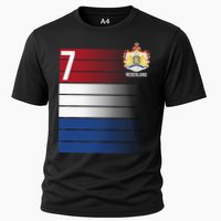 Nederland Number 7 Flag Logo Cooling Performance Crew T-Shirt