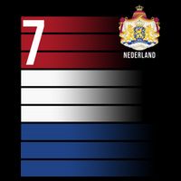 Nederland Number 7 Flag Logo Cooling Performance Crew T-Shirt