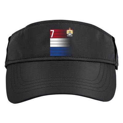 Nederland Number 7 Flag Logo Adult Drive Performance Visor