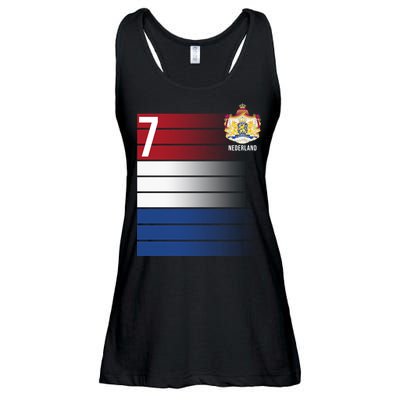 Nederland Number 7 Flag Logo Ladies Essential Flowy Tank