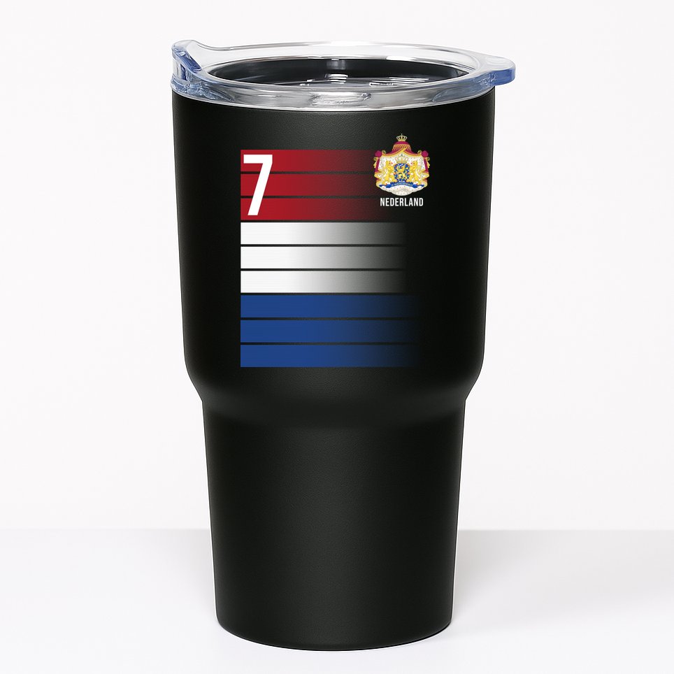 Nederland Number 7 Flag Logo Tumbler