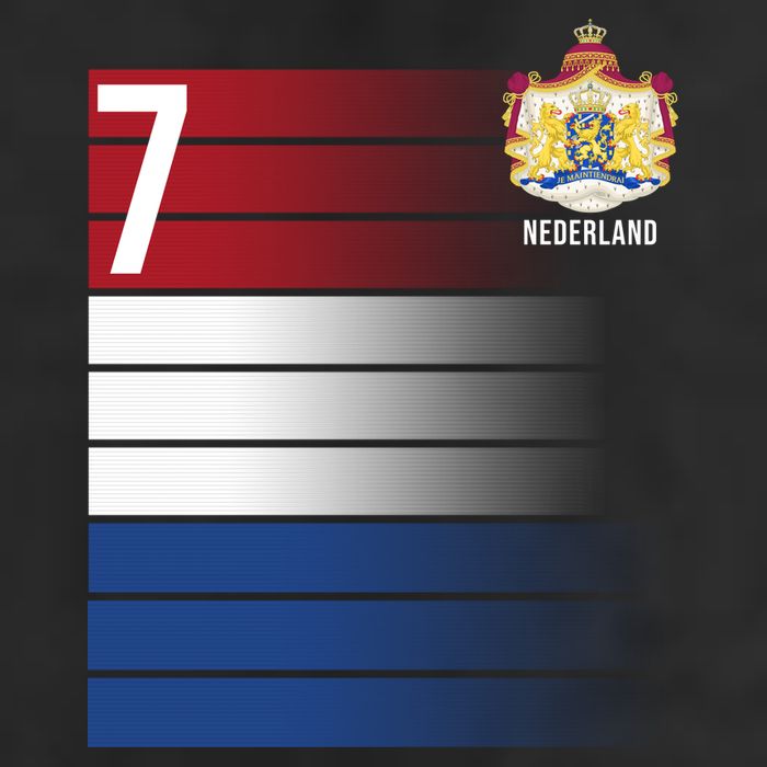 Nederland Number 7 Flag Logo 25L Jumbo Tote