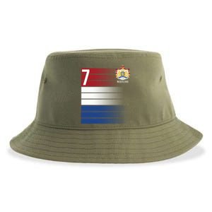 Nederland Number 7 Flag Logo Sustainable Bucket Hat