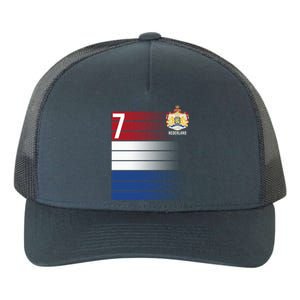 Nederland Number 7 Flag Logo Yupoong Adult 5-Panel Trucker Hat