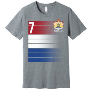 Nederland Number 7 Flag Logo Premium T-Shirt