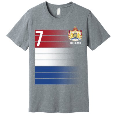 Nederland Number 7 Flag Logo Premium T-Shirt