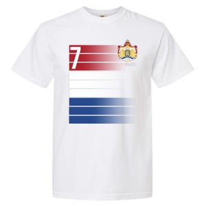 Nederland Number 7 Flag Logo Garment-Dyed Heavyweight T-Shirt