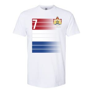 Nederland Number 7 Flag Logo Softstyle CVC T-Shirt