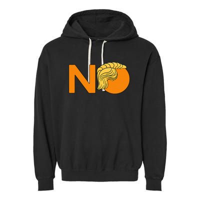 No Never Again President Donald Trump Orange Hair Meme Garment-Dyed Fleece Hoodie