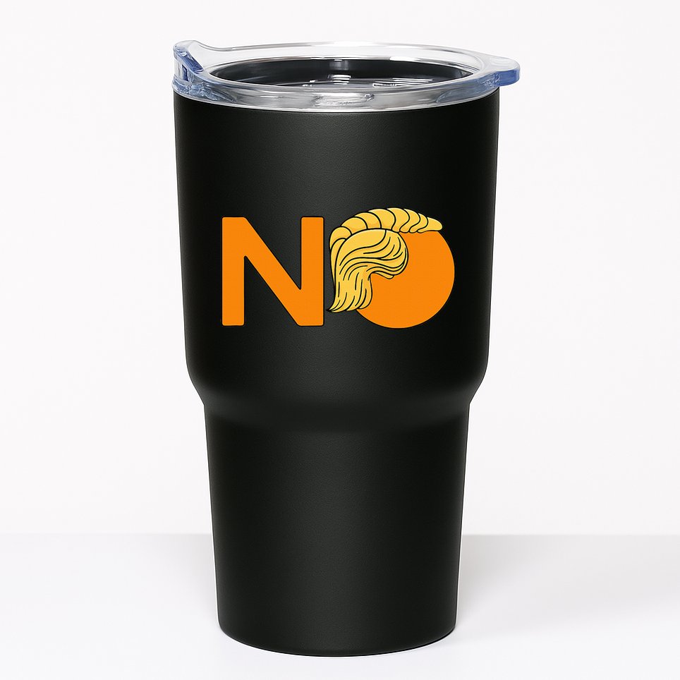 No Never Again President Donald Trump Orange Hair Meme Tumbler