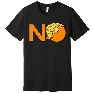 No Never Again President Donald Trump Orange Hair Meme Premium T-Shirt