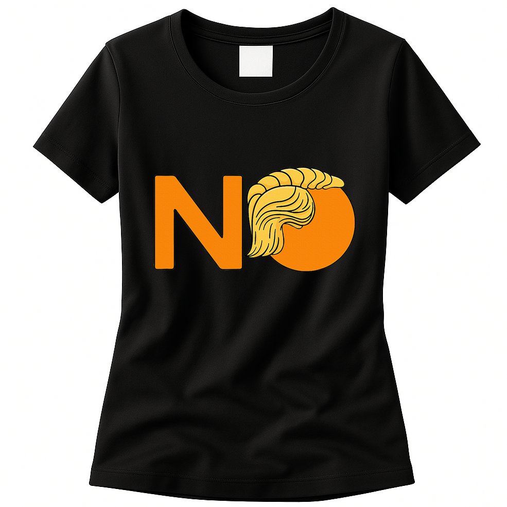 No Never Again President Donald Trump Orange Hair Meme Womens T-Shirt