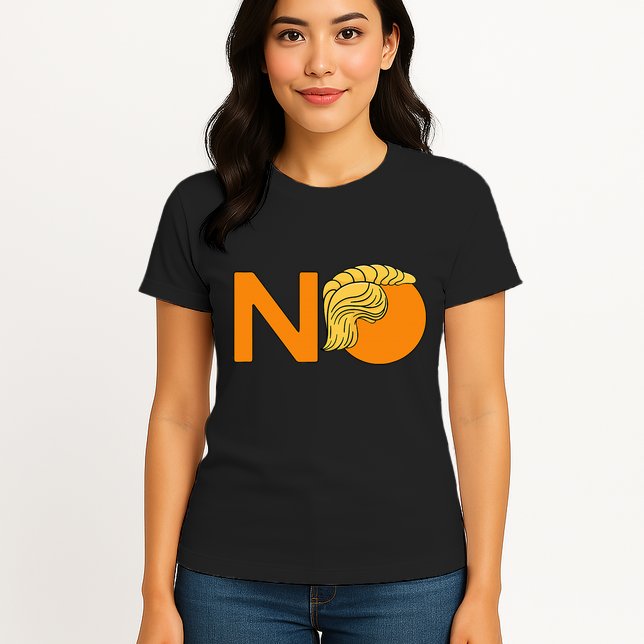 No Never Again President Donald Trump Orange Hair Meme Womens T-Shirt
