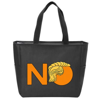 No Never Again President Donald Trump Orange Hair Meme Zip Tote Bag