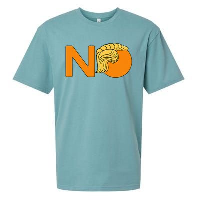 No Never Again President Donald Trump Orange Hair Meme Sueded Cloud Jersey T-Shirt