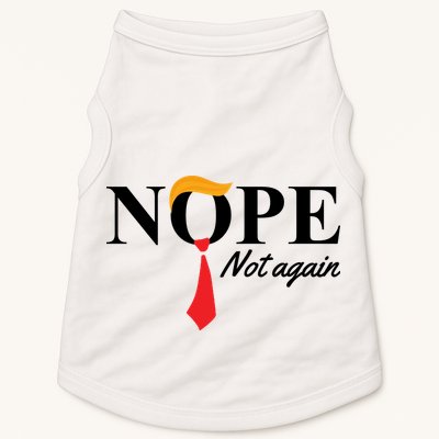 Nope Not Again Donald Trump Funny Doggie Tank