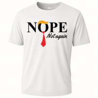 Nope Not Again Donald Trump Funny Cooling Performance Crew T-Shirt