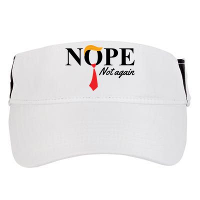 Nope Not Again Donald Trump Funny Adult Drive Performance Visor