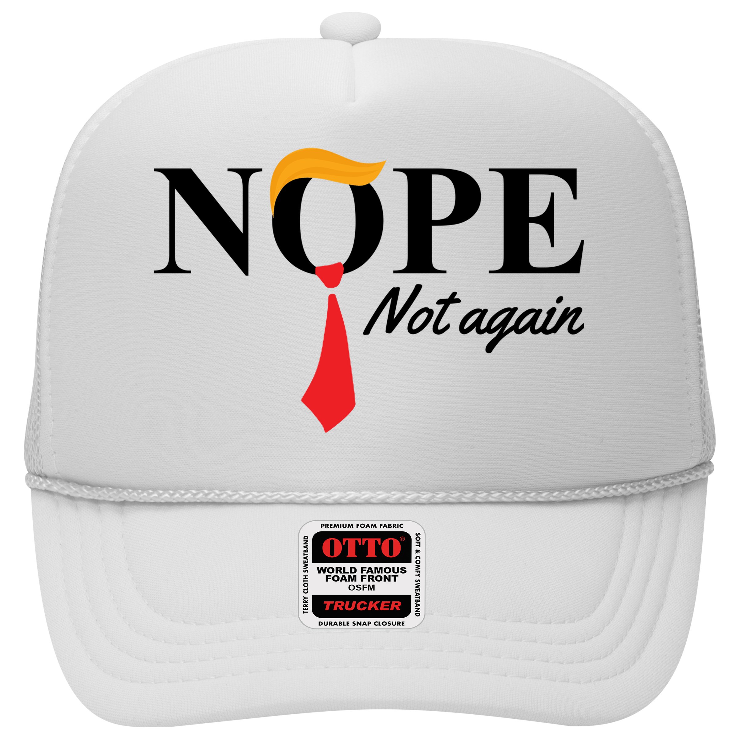 Nope Not Again Donald Trump Funny Hat