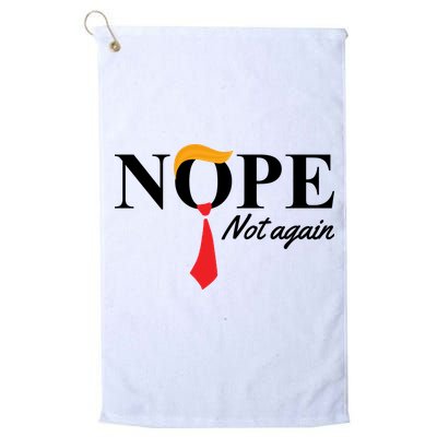 Nope Not Again Donald Trump Funny Golf Towel