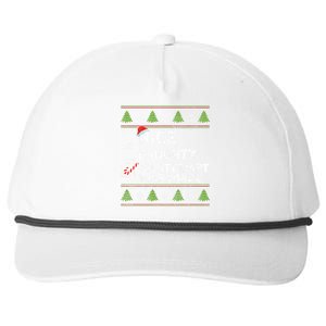 Nice Naughty An Attempt Was Made Funny Christmas Gift Snapback Five-Panel Rope Hat