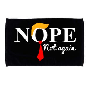 Nope Not Again Funny Trump Microfiber Hand Towel