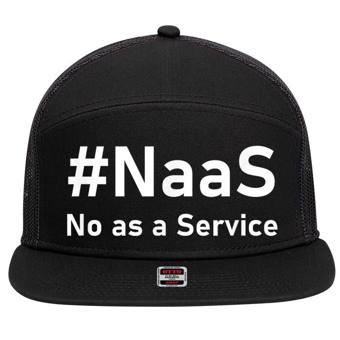 Naas No As A Service 7 Panel Mesh Trucker Snapback Hat