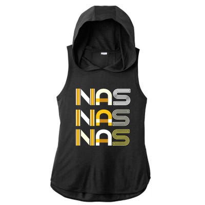 Nas Ladies PosiCharge Tri-Blend Wicking Draft Hoodie Tank