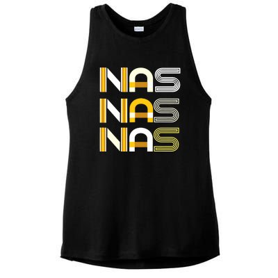 Nas Ladies PosiCharge Tri-Blend Wicking Tank