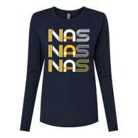 Nas Womens Cotton Relaxed Long Sleeve T-Shirt