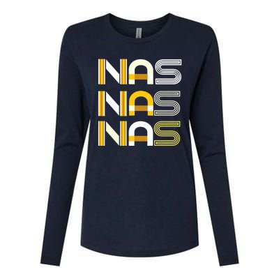 Nas Womens Cotton Relaxed Long Sleeve T-Shirt