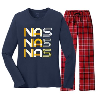 Nas Women's Long Sleeve Flannel Pajama Set 