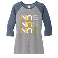 Nas Women's Tri-Blend 3/4-Sleeve Raglan Shirt