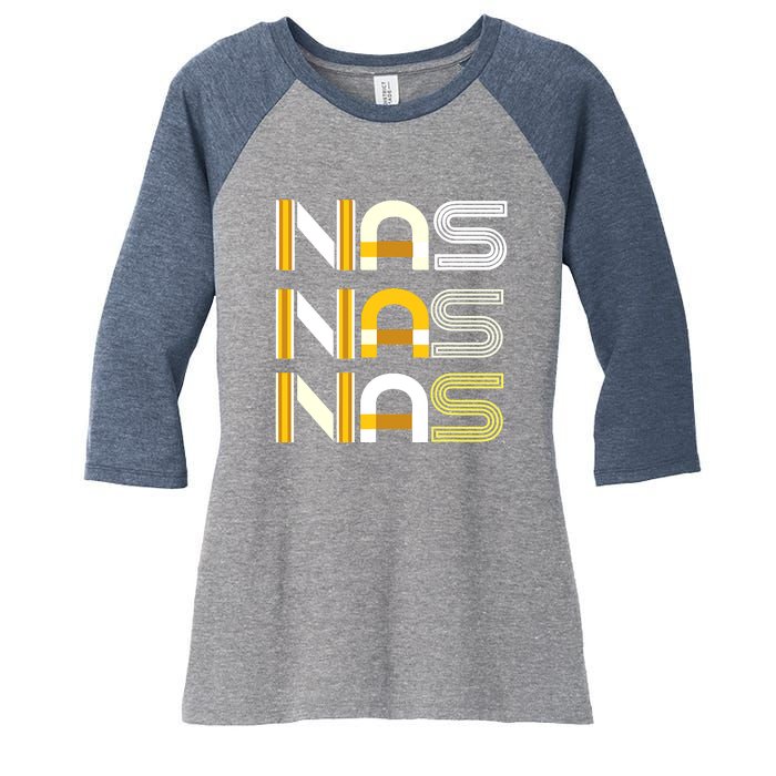 Nas Women's Tri-Blend 3/4-Sleeve Raglan Shirt