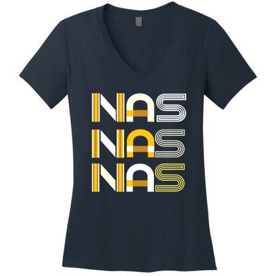 Nas Women's V-Neck T-Shirt