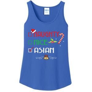 Nice Naughty Asian Gift Group Matching Christmas Xmas Gift Ladies Essential Tank