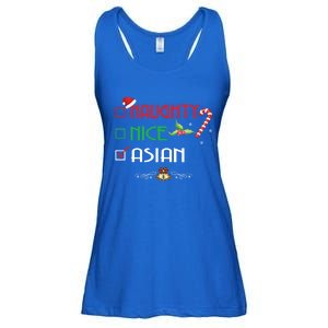 Nice Naughty Asian Gift Group Matching Christmas Xmas Gift Ladies Essential Flowy Tank