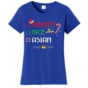 Nice Naughty Asian Gift Group Matching Christmas Xmas Gift Women's T-Shirt