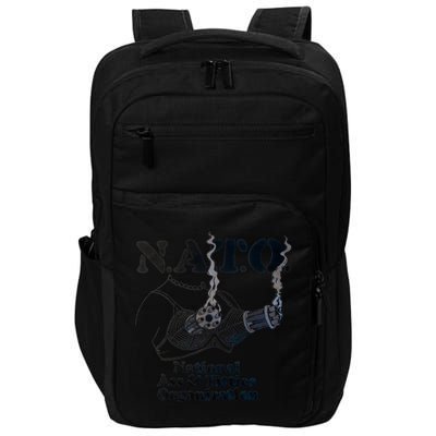 N.A.T.0 National Ass And Tities Organization Funny Joke Impact Tech Backpack