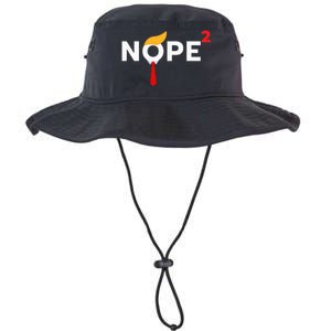 Nope Never Again Funny Trump Wig Political Costume Democrat Legacy Cool Fit Booney Bucket Hat