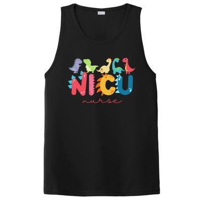 NICU Nurse Animal, Nurse Appreciation, Nicu Nurse Dinosaur PosiCharge Competitor Tank