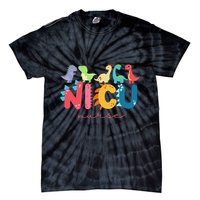 NICU Nurse Animal, Nurse Appreciation, Nicu Nurse Dinosaur Tie-Dye T-Shirt