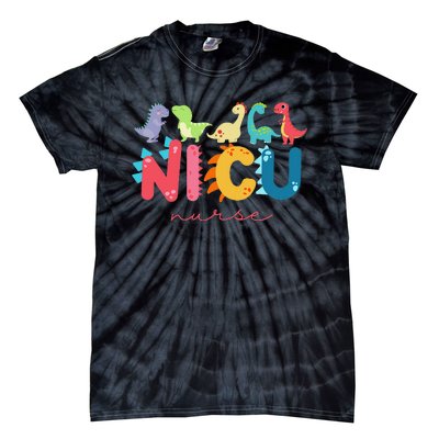 NICU Nurse Animal, Nurse Appreciation, Nicu Nurse Dinosaur Tie-Dye T-Shirt